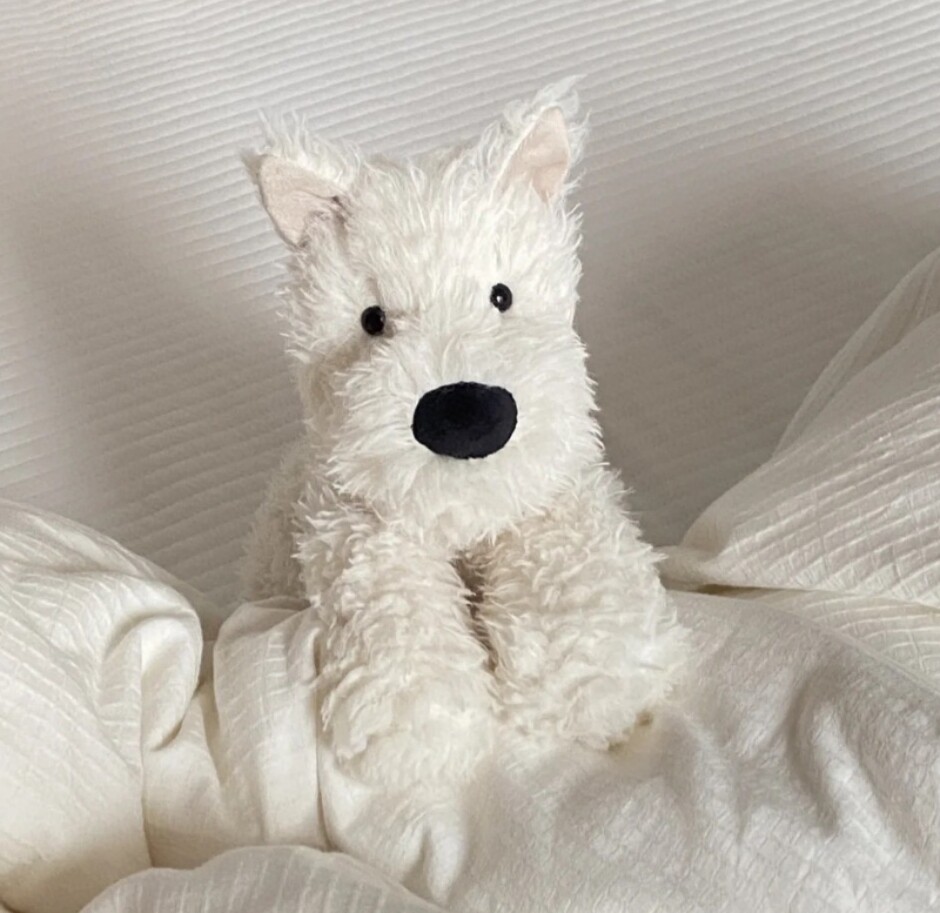 苏格兰梗 西高地白梗 修勾公仔 毛绒玩具 23*13cm