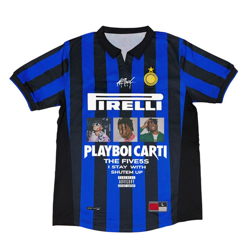 I AM MUSIC 嘻哈 PLAYBOI CARTI 球衣 blokecore长袖球服短袖复古