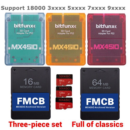 PS2MX4SIO+FMCB64M+64GSD