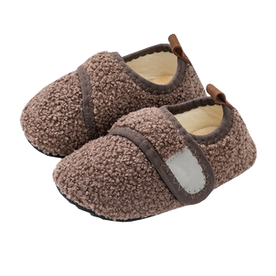 秋冬季宝宝地板袜儿童防滑加绒加厚婴儿学步袜室内居家地板袜鞋