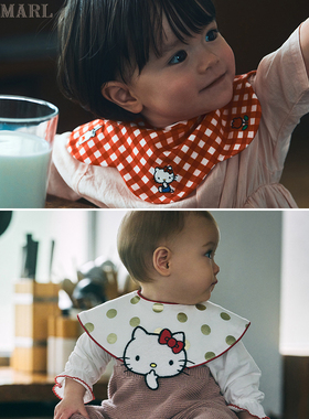 MARLMARL三丽鸥联名HELLO KITTY限定新年口水巾婴儿周岁新年礼物