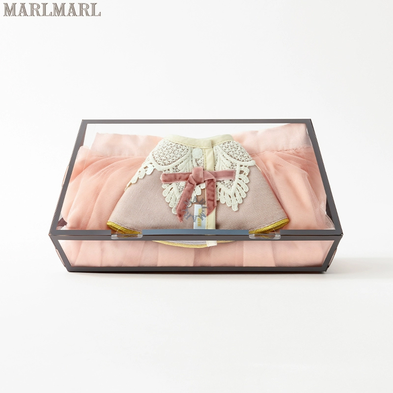 MARLMARL婴儿衣服礼盒女童满月生日礼物围兜礼服tutu裙新生儿套装