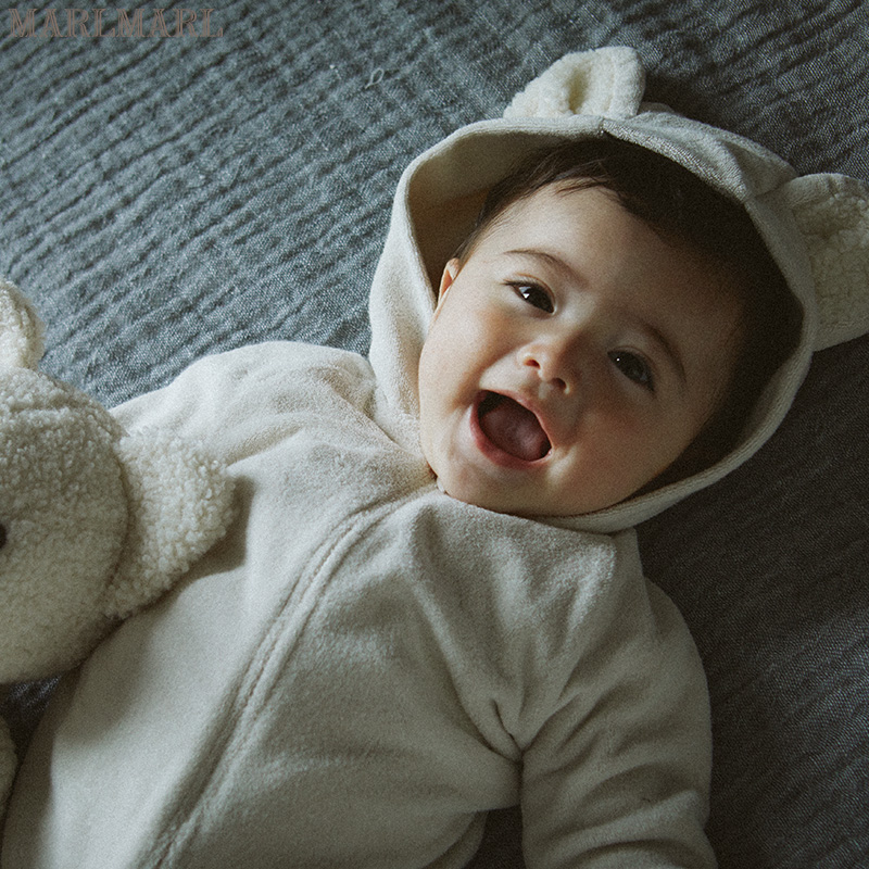 marlmarl男女秋冬加绒连体睡衣