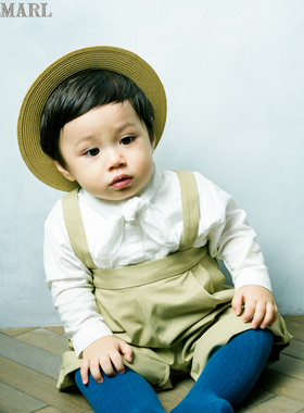 MARLMARL婴儿哈衣爬服儿童包屁衣宝宝衬衫领巾连体服bodysuits05