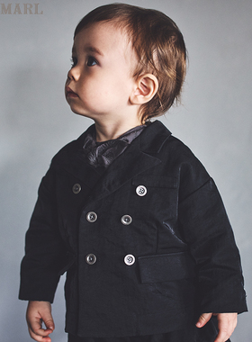 MARLMARL婴儿衣服秋冬款男童连体衣新生儿新年礼物normant suits