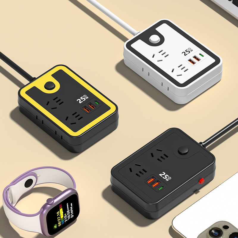 么正午拼色创意插座带usb