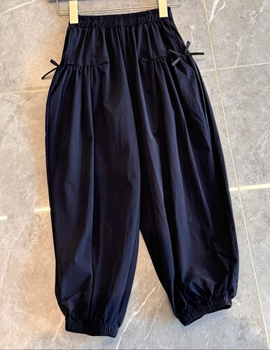 包邮女童裤春夏季轻薄棉女宝宝5岁-12岁松紧腰防蚊透气灯笼裤子