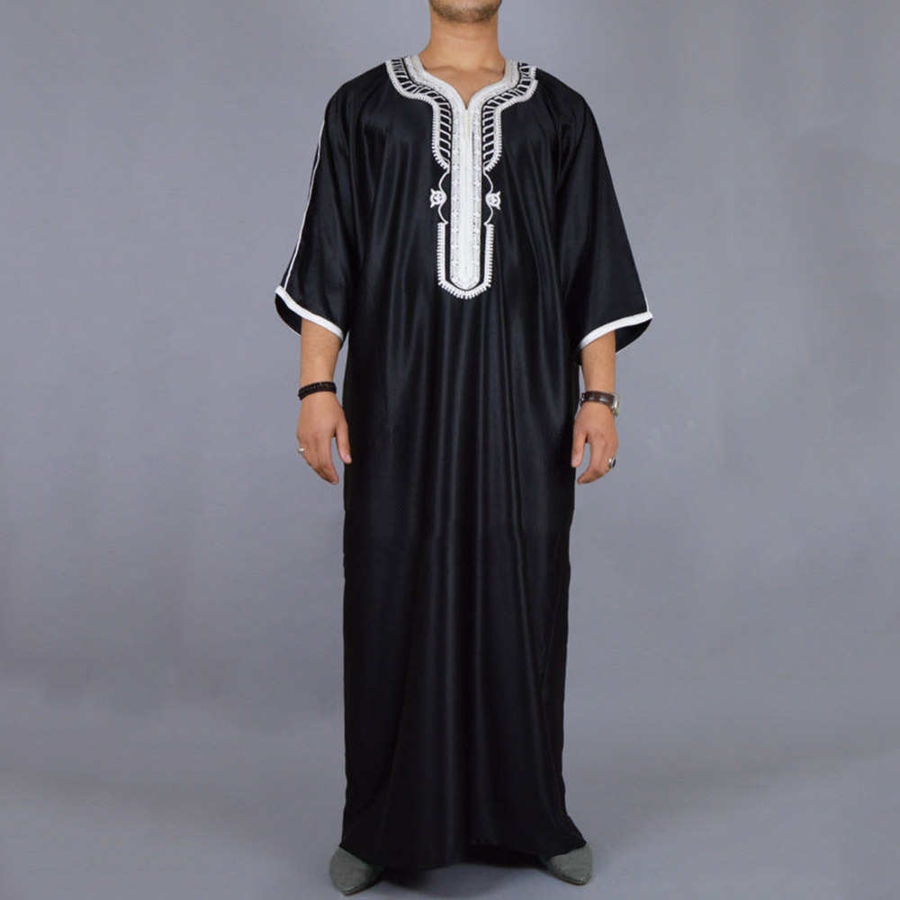 Muslim Men Gown Thobe Kaftan Dress Africa Long Shirt男士长袍