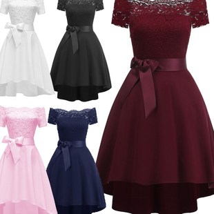 graduation gala dress purple Party wedding sister gown