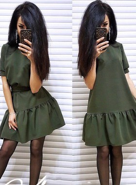 Sleeve Wine Wine red Dresses Elegant Ruffled Beach dress