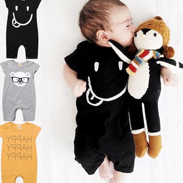 1-3y baby boy girl romper jumpsuit夏季男女宝宝包屁衣连身哈衣