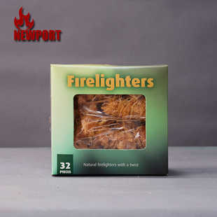 豪特森壁炉专用引火宝烧烤木丝卷木炭引火物火炉点火引火木条助燃