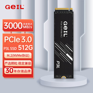 金邦 512GB P3L PCIe 固态硬盘 3.0 M.2接口 机硬盘 3000MB 台式