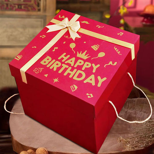 红色礼盒生日礼品盒礼物盒零食盒子超大多尺寸情人节婚庆用盒送礼