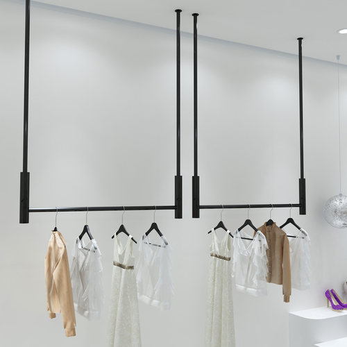 服装店专用展示架吊架男装女装婚纱吊顶吊挂衣服裤子上墙悬挂衣架