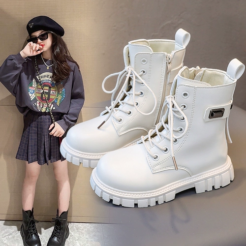 Martens, детские тонкие короткие сапоги, туфли, детская обувь, ботинки, коллекция 2023, осенние