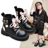 Martens, детские демисезонные нескользящие короткие сапоги в английском стиле, коллекция 2022, мягкая подошва, в британском стиле