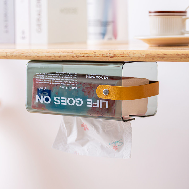 厨房纸巾盒壁挂式擦手纸盒子悬挂