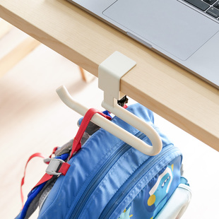 书包挂钩桌边免打孔学生挂书包高颜值承重力强学生课桌侧边专用钩