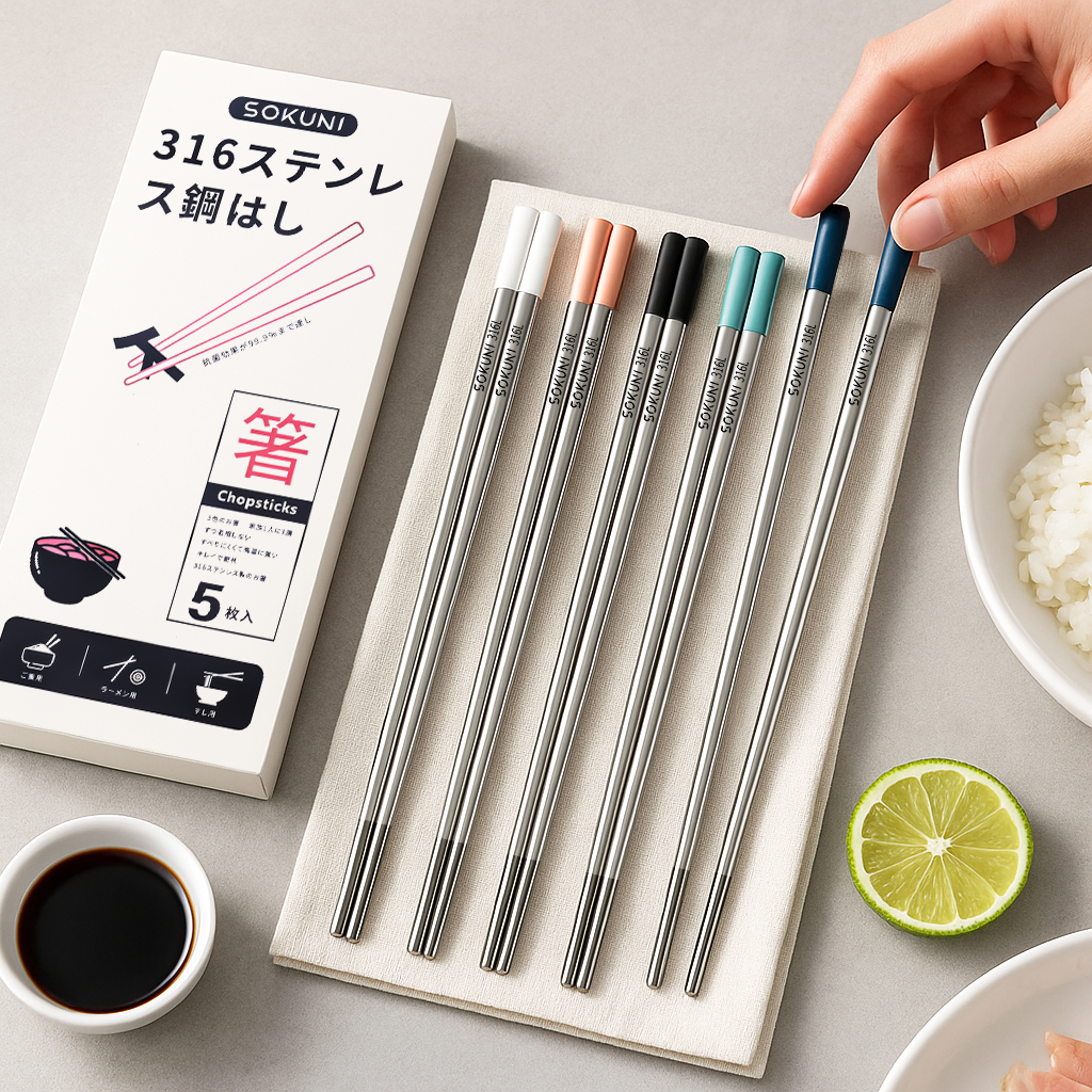 家用筷子316L不锈钢分餐抗菌