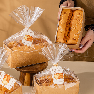 金枕蛋糕纸托盒一次性耐高温吐司