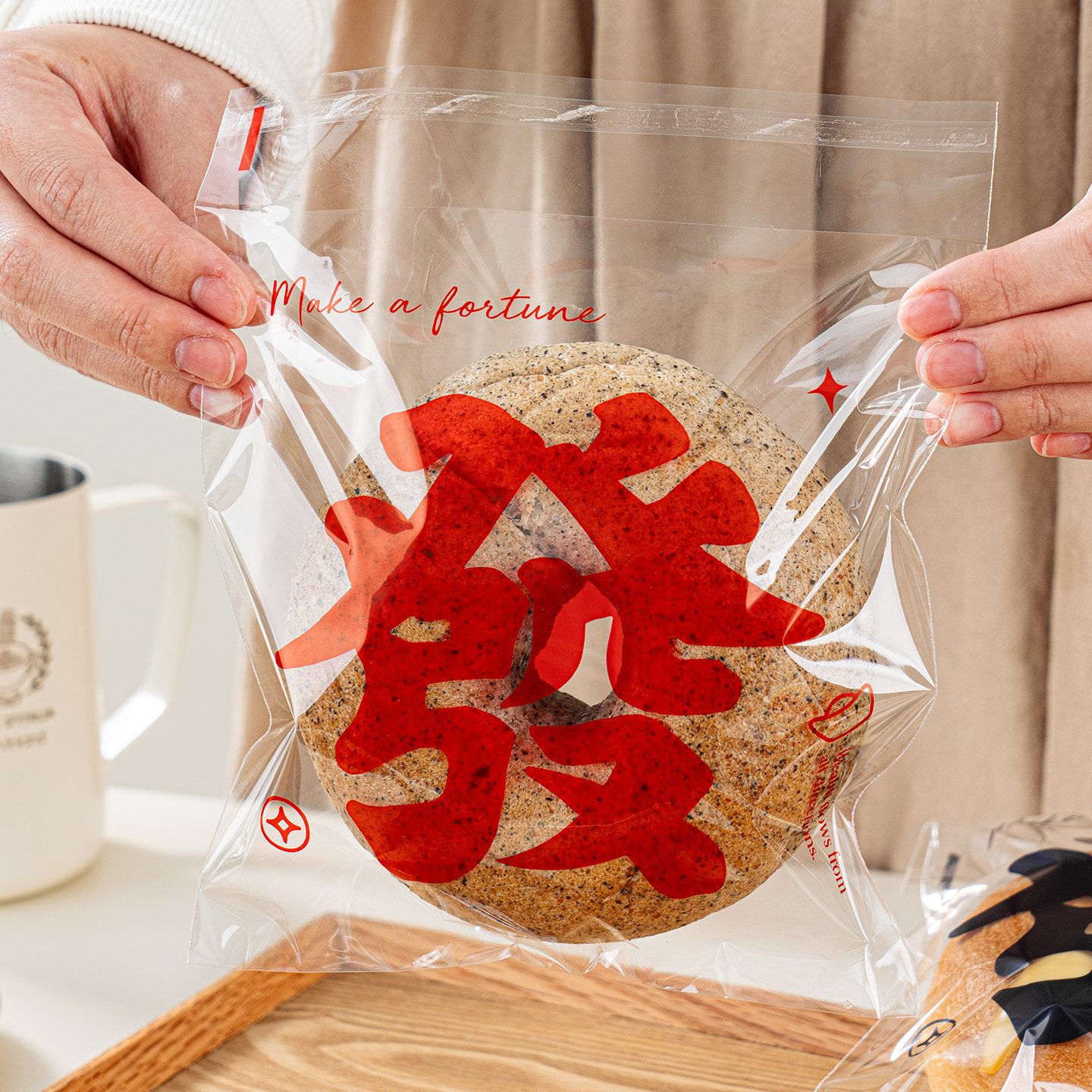 面包包装袋饼干吐司自封袋食品级