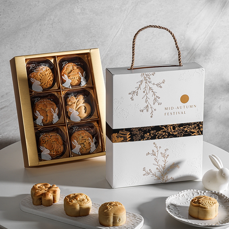 2025中秋新款月饼盒包装礼盒空6粒8礼品盒子送礼定制冰皮高档六个