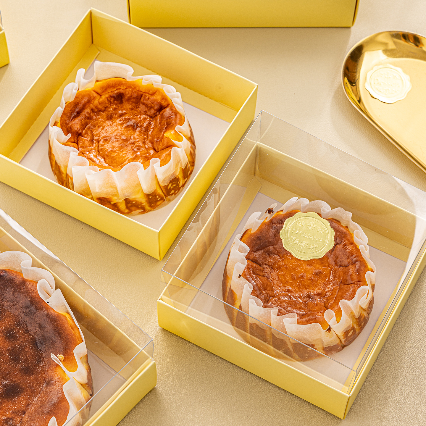 巴斯克蛋糕打包盒4寸6寸芝士轻乳