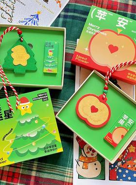 圣诞节交换礼物苹果香薰扩香石膏礼盒挂件摆件活动伴手礼送女生