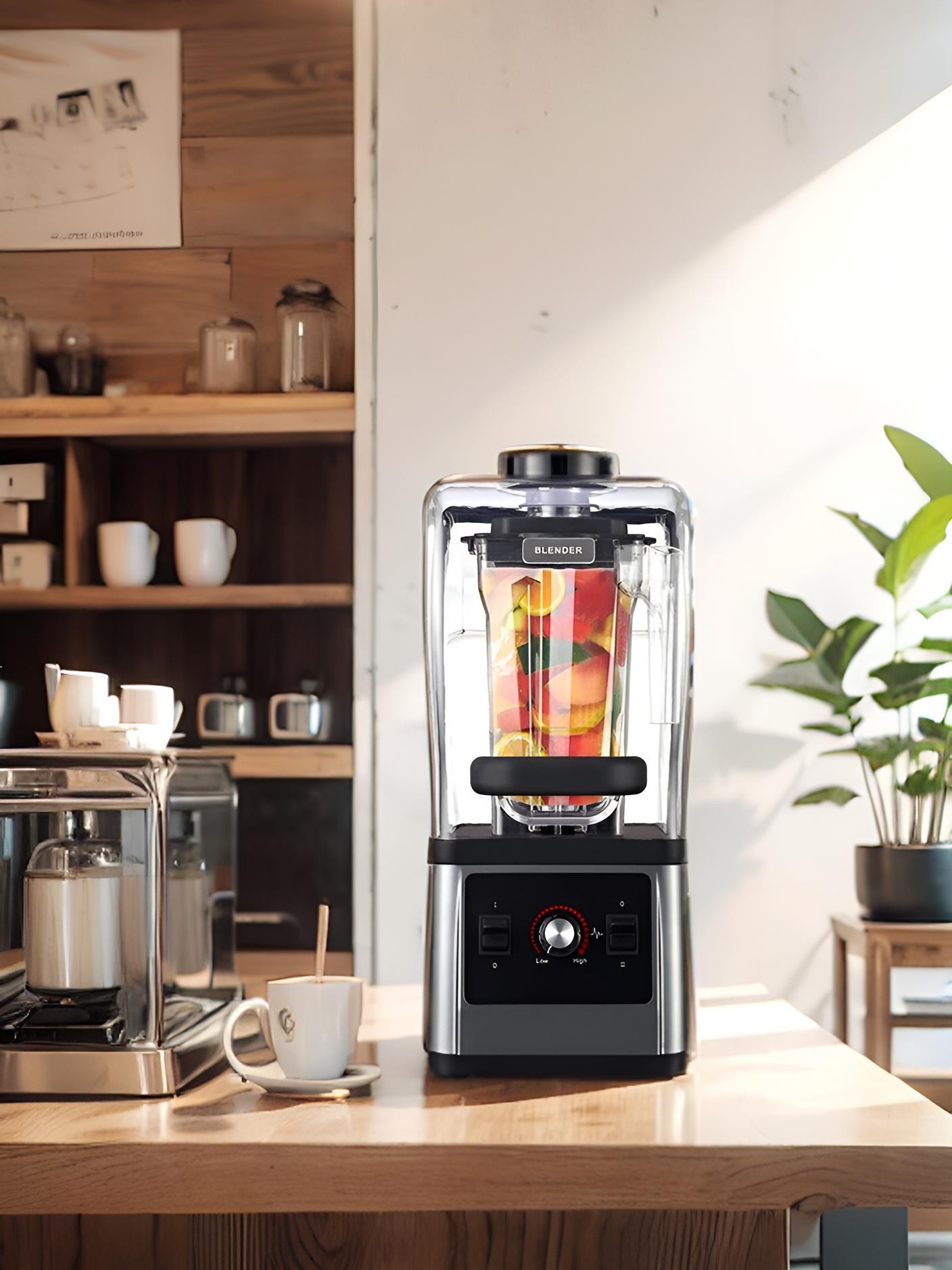 2025新型冰沙机商用奶茶店破壁烹饪机家用静音带盖多功能刨冰机
