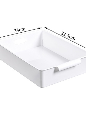 实验室pp托盘试剂方盘厨柜抽屉家装拉篮养花防渗漏底盘储物抽拉式