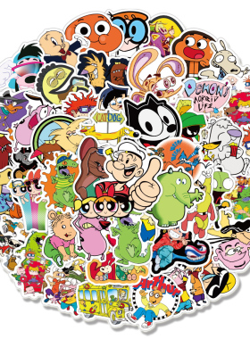 150PCS/Pack 90s Classic Cartoon Stickers Graffiti for Laptop