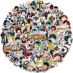 100pcs My Hero Academia Suitcase Stickers Laptop Skateboard