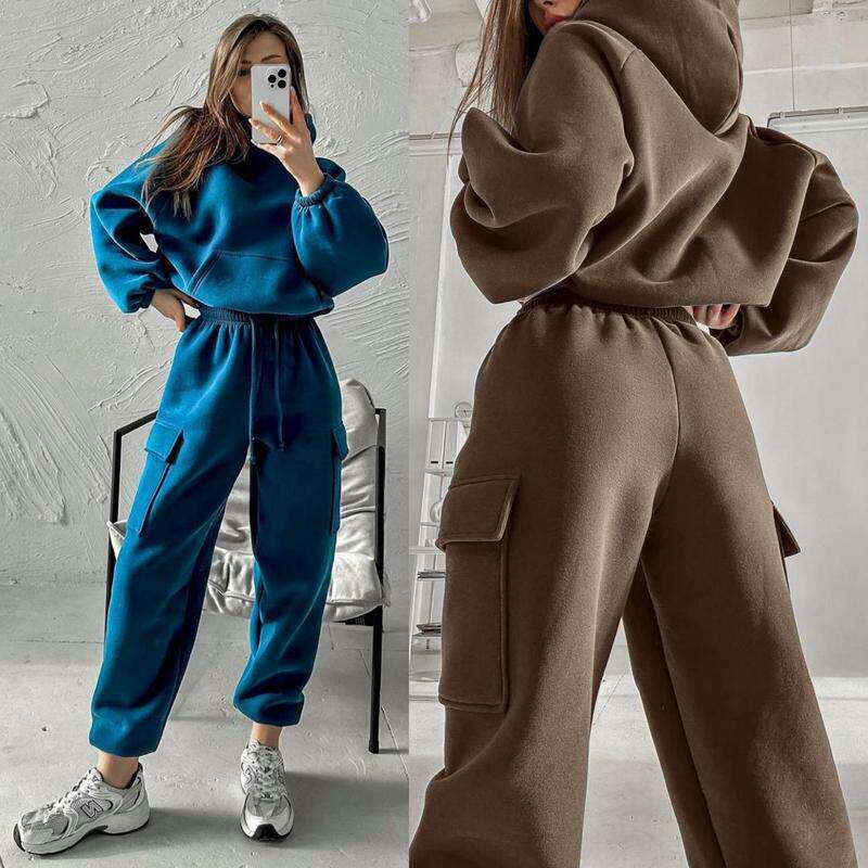 欧美冬时尚运动休闲卫衣套装 Fashion Sports Casual Sweater Set