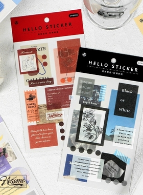 ll Fresh Stickers Collage Beautiful Series Bullet Journal