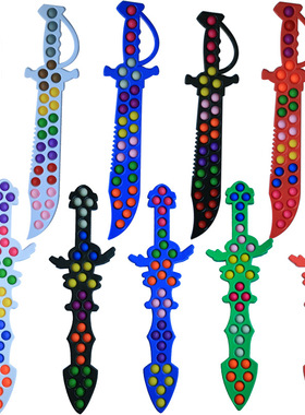 Pop It Fidget Sword toy finger bubble music press bubble mus