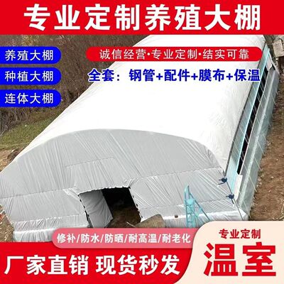 温室大棚蔬菜保温种植养殖棚养猪牛羊养鸡鸭鹅椭圆管圆管大棚全套