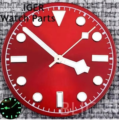 ETA2824 NH35 碧湾1958酒红色表盘29mm无标NH36 ST2130 雪花针