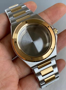NH35 eta2824 工程师系列3521间金色手表表壳适合NH34 NH36 胶带