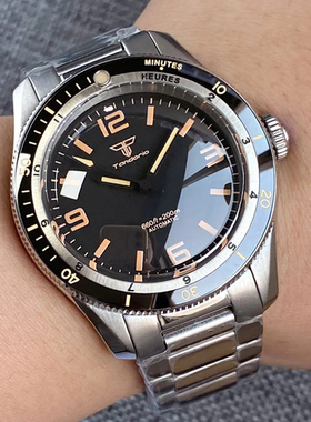潜水自动手表PT5000 NH35复古不锈钢男士腕表商务奢侈表40mm