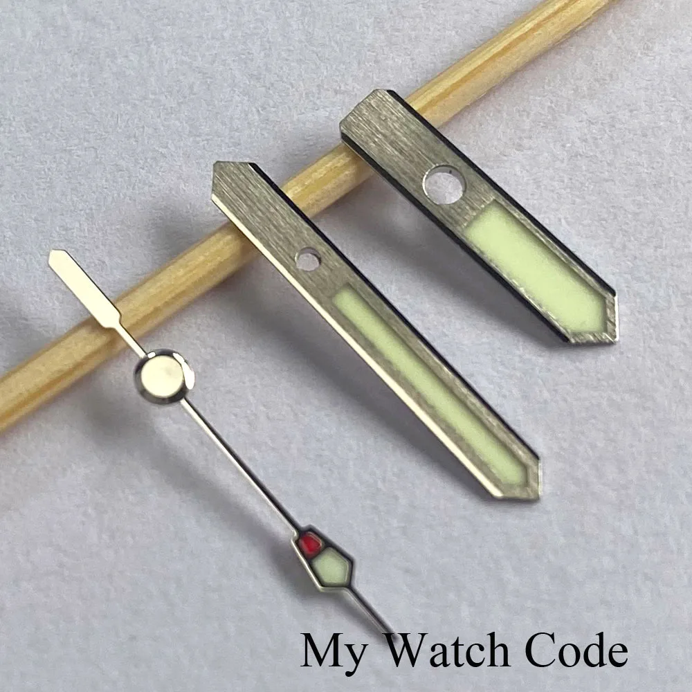 日本C3超强绿夜光表针NH35 NH36 7S26 批花磨砂指针SKX 配件