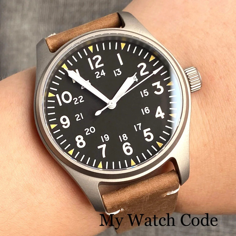 钛合金20bar nh35a pt5000潜水自动飞行员手表男士tandorio