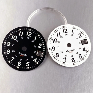 NH35 NH34 GMT表盘29mm阿拉伯数字字面SKX表配件日历