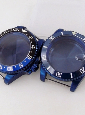 ETA2824 PT ST NH34 NH35 蓝色手表表壳40mm防水200米陶瓷表圈