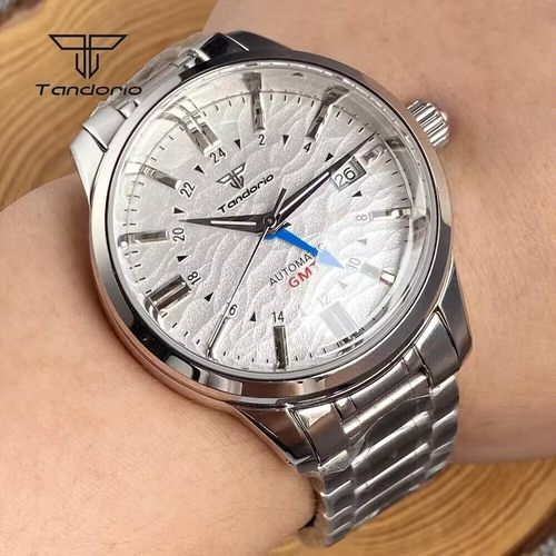 NH34 GMT优雅gs 不锈钢机械表男士200M潜水腕表圆顶蓝宝石玻璃