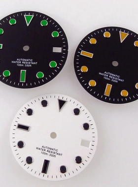 ETA2824 2836 PT5000 28.5mm 手表水鬼表盘适合NH35 NH36 NH70