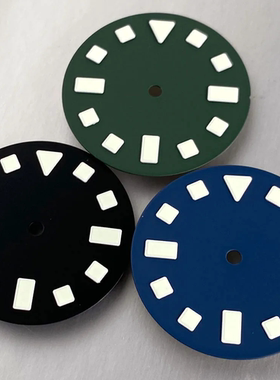 ETA2824 NH35 29mm表盘无标字面适合FXD表壳绿夜光无日历ST2130