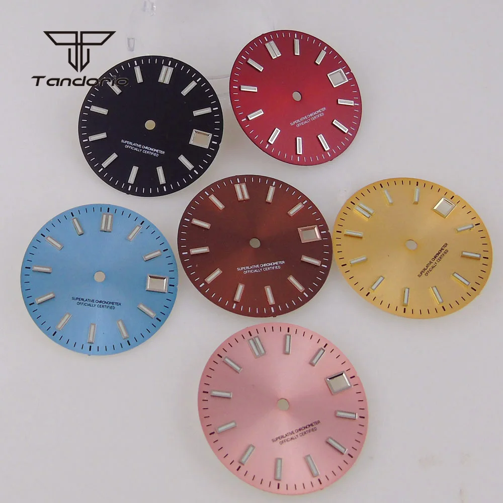 29mm无标表盘日志款手表配件绿光适用NH35 NH36 NH38 NH70 NH72