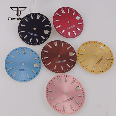 29mm无标表盘日志款手表配件绿光适用NH35 NH36 NH38 NH70 NH72