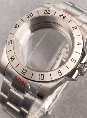 ETA2824 NH35 NH34 2892 手表表壳24小时钢圈防水钢带微调扣